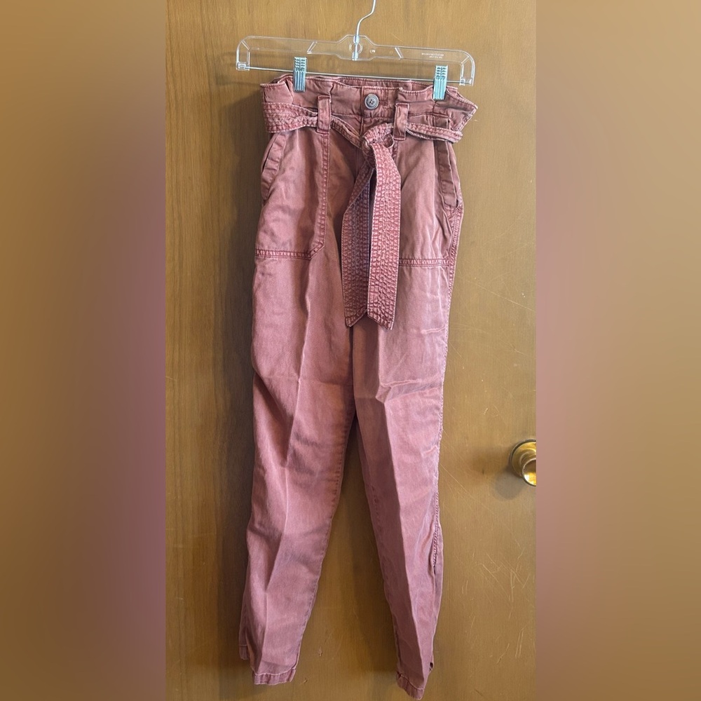 Maurice’s Dusty Pink Tie Belt‎ Pants Size 0